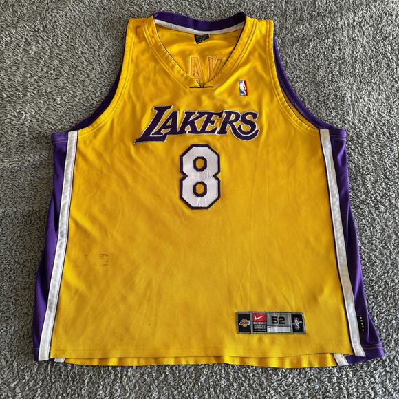 Nike Other - Vintage Authentic Kobe Bryant Nike 2002 NBA Los Angeles Lakers Jersey 52 Gold